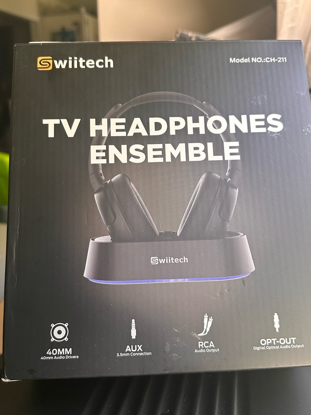 Swiitech TV Headphones in Black